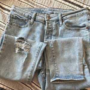 Old Navy Distressed Light Denim Boyfriend Jeans